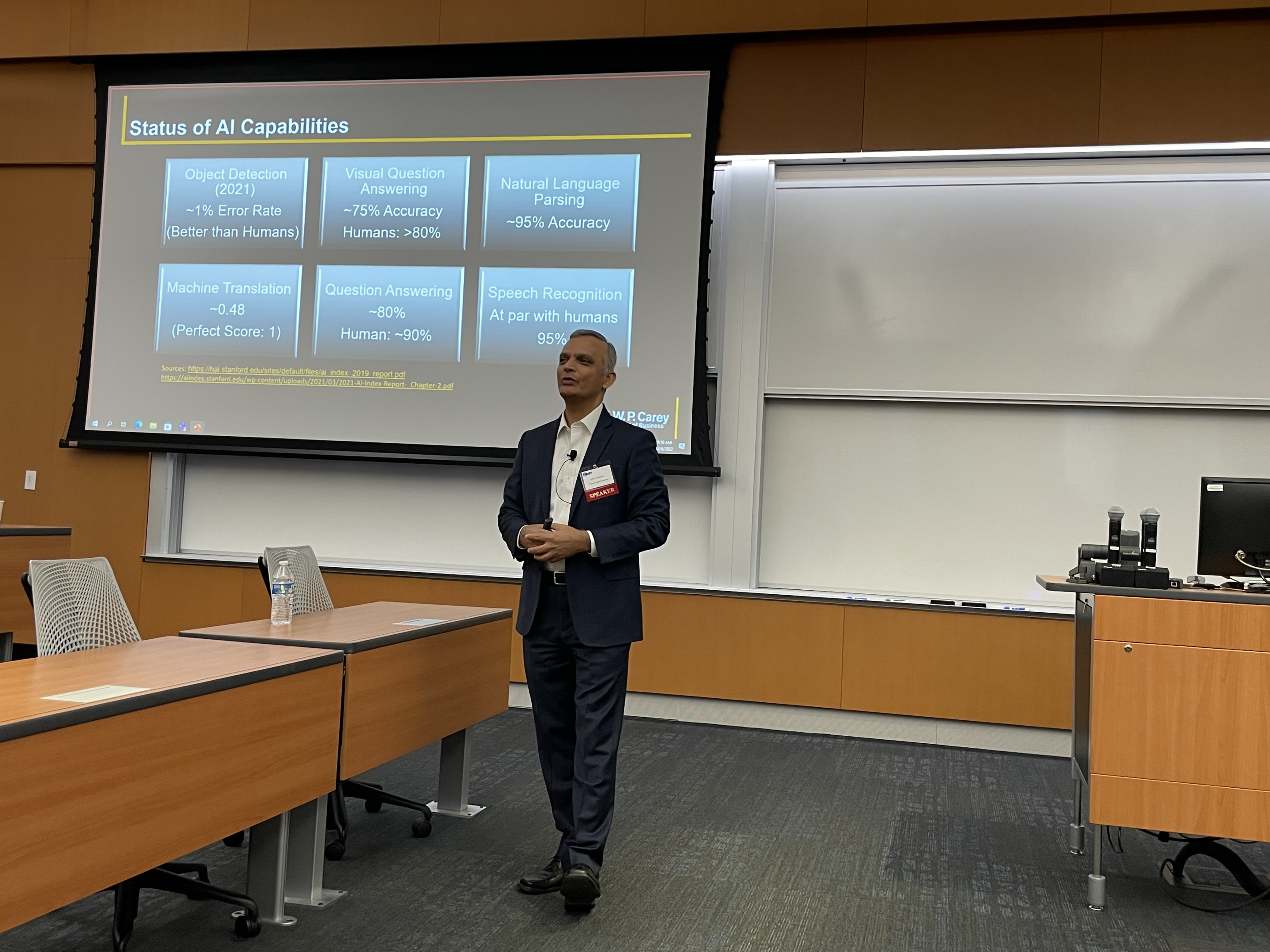 Dr. Raghu Santanam, Arizona State University presenting Augmented Intelligence and Future Trends